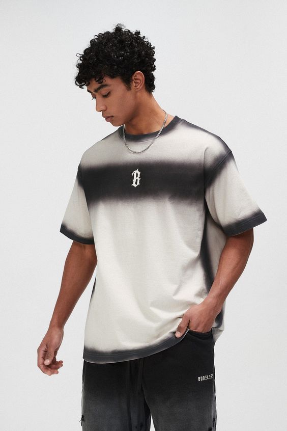 black fade oversized tee black fade oversized tee